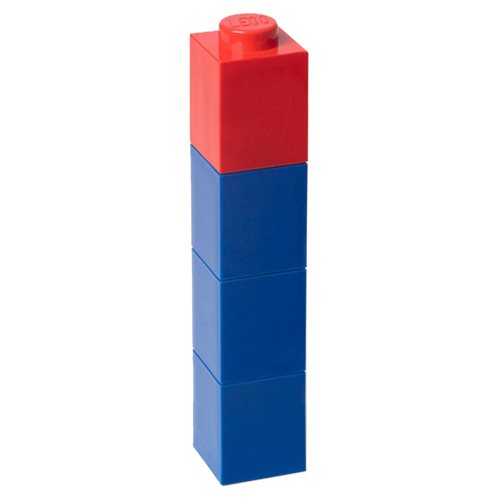 LEGO Blue Drinking Bottle with Red Lid